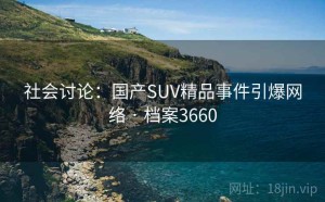 社会讨论：国产SUV精品事件引爆网络 · 档案3660