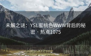 未解之谜：YSL蜜桃色WWW背后的秘密 · 热点1075