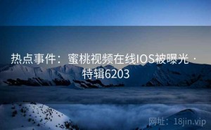 热点事件：蜜桃视频在线IOS被曝光 · 特辑6203