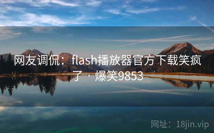 网友调侃:flash播放器官方下载笑疯了 · 爆笑9853 网友调侃:flash播放器官方下载笑疯了 · 爆笑9853